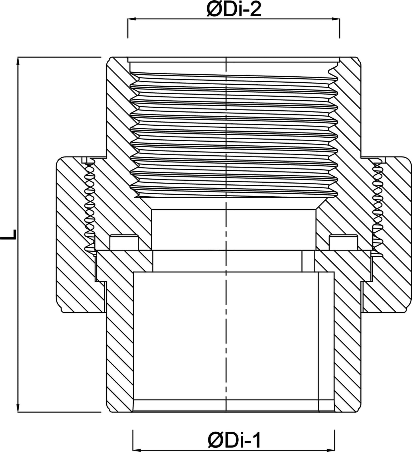 Profec Verschraubung PVC-U Klebemuffe x Innengewinde 10bar Grau