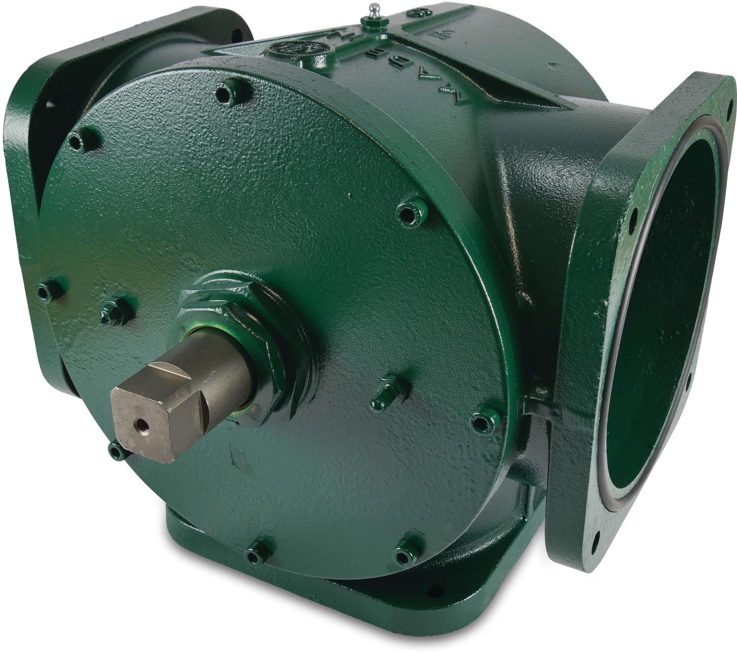 MZ 3-Wege-Kugelhahn Gusseisen 8" DIN Flansch 4bar ohne Griff Typ 0020
