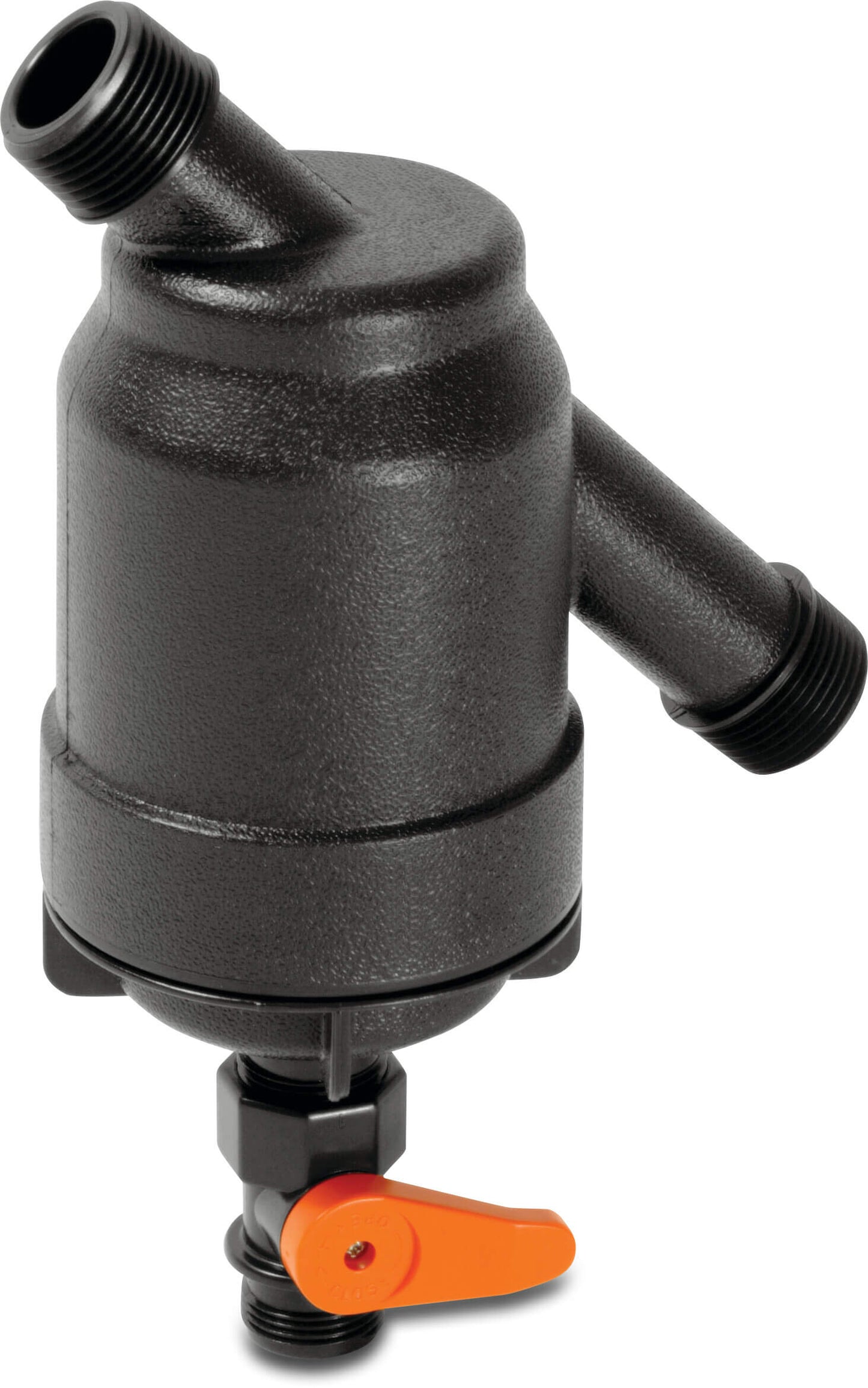 Amiad Manueller Filter PP 1" Außengewinde 10bar 130micron Edelstahl 316 Schwarz Typ Super