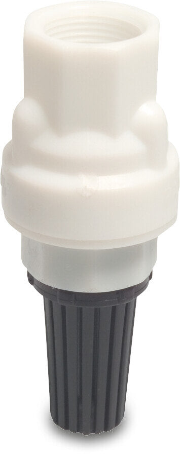 Fußventil Federbelastet PA Innengewinde 10bar Weiß Typ 2730