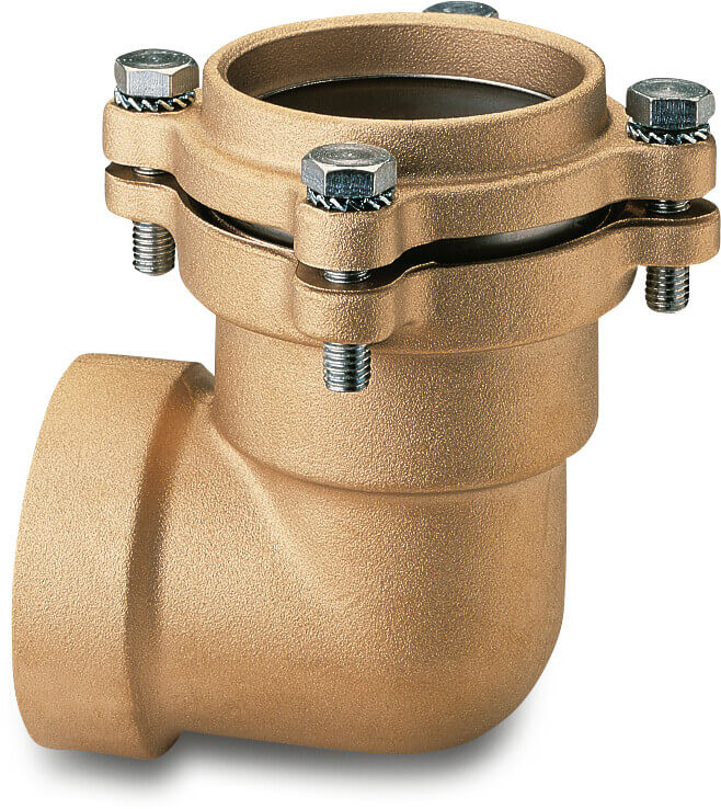Itap Winkel 90° Messing 75 mm x 2 1/2" Klemm x Innengewinde 16bar DVGW Typ 045FL