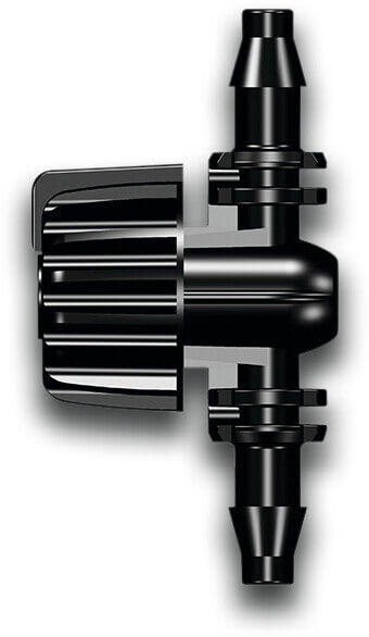Mikro Absperrhahn PP 4,5 mm Tülle Schwarz (VE: 10 St.)