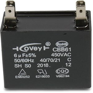Kondensator 6µF Typ quadratisch mit Stecker