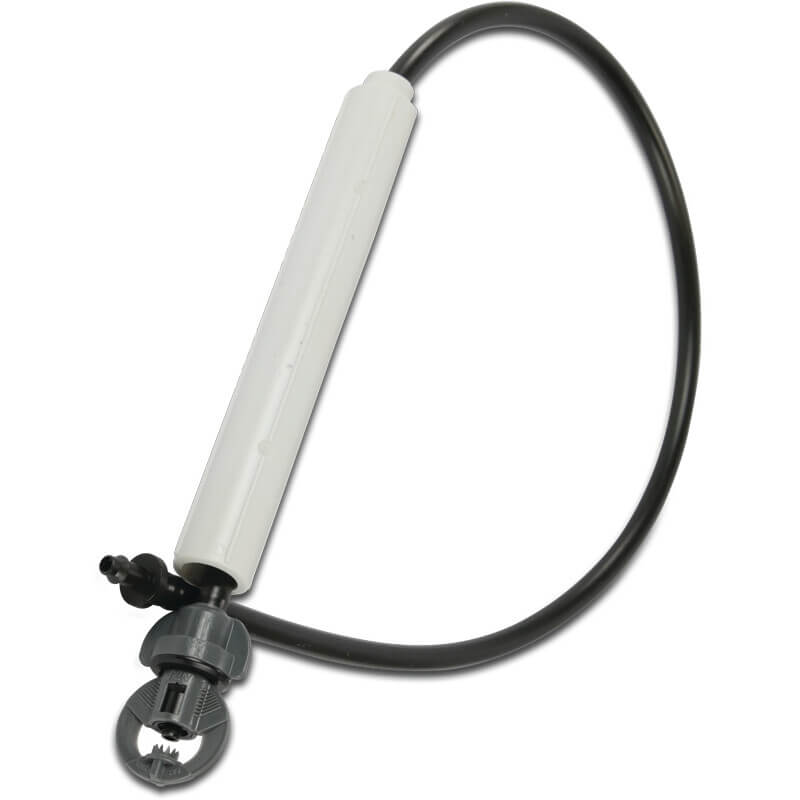 NaanDan Bügeldüse mit PES Schlauch und Stabilisierer Kunststoff 4/7 mm Einsteck 1.15 mm 360° 30cm Blau Typ Smart Jet PC "I" Inverted (VE: 10 St.)