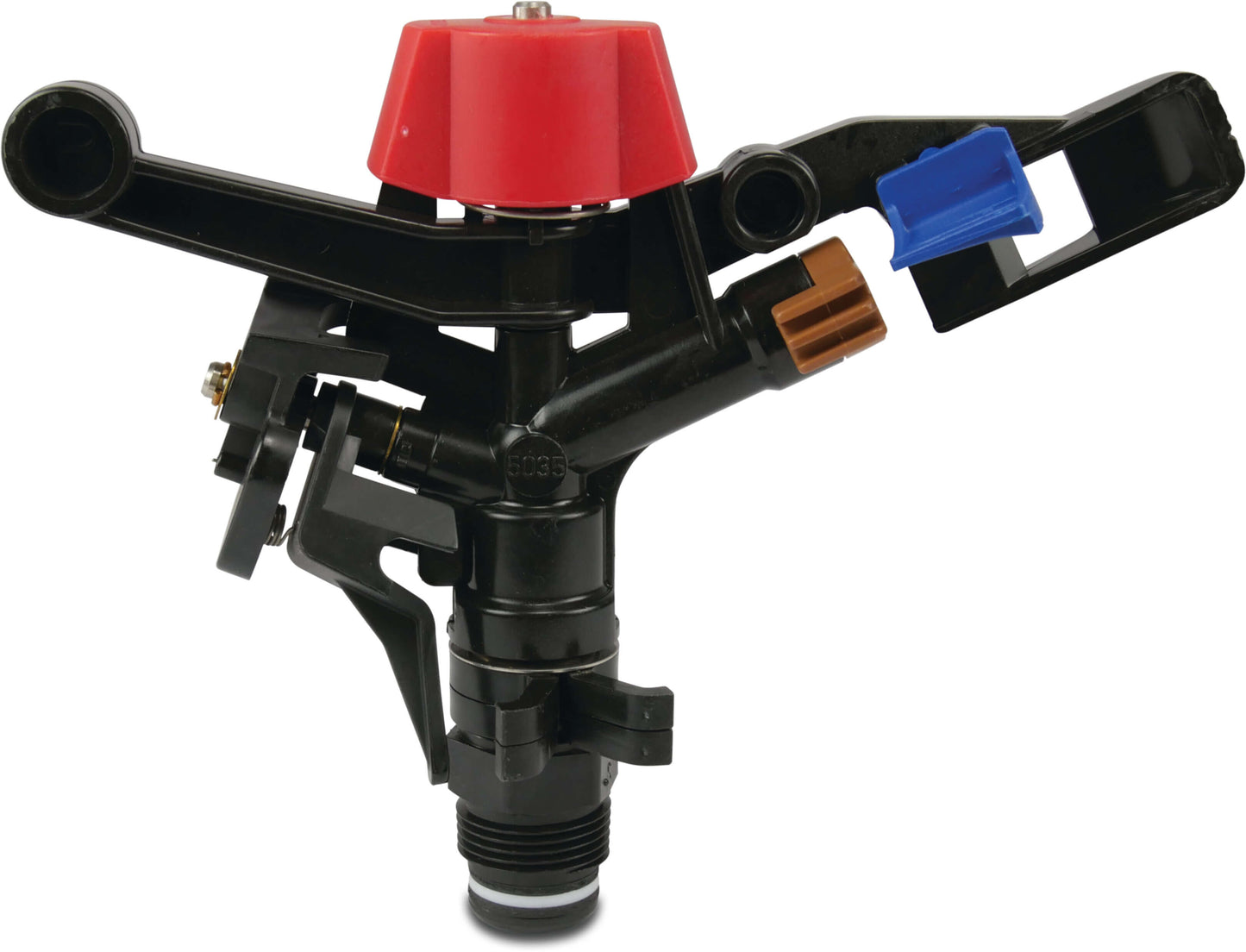 NaanDan Teilkreisregner Kunststoff 3/4" Außengewinde 3,5 mm Blau Typ 5035 SD PC
