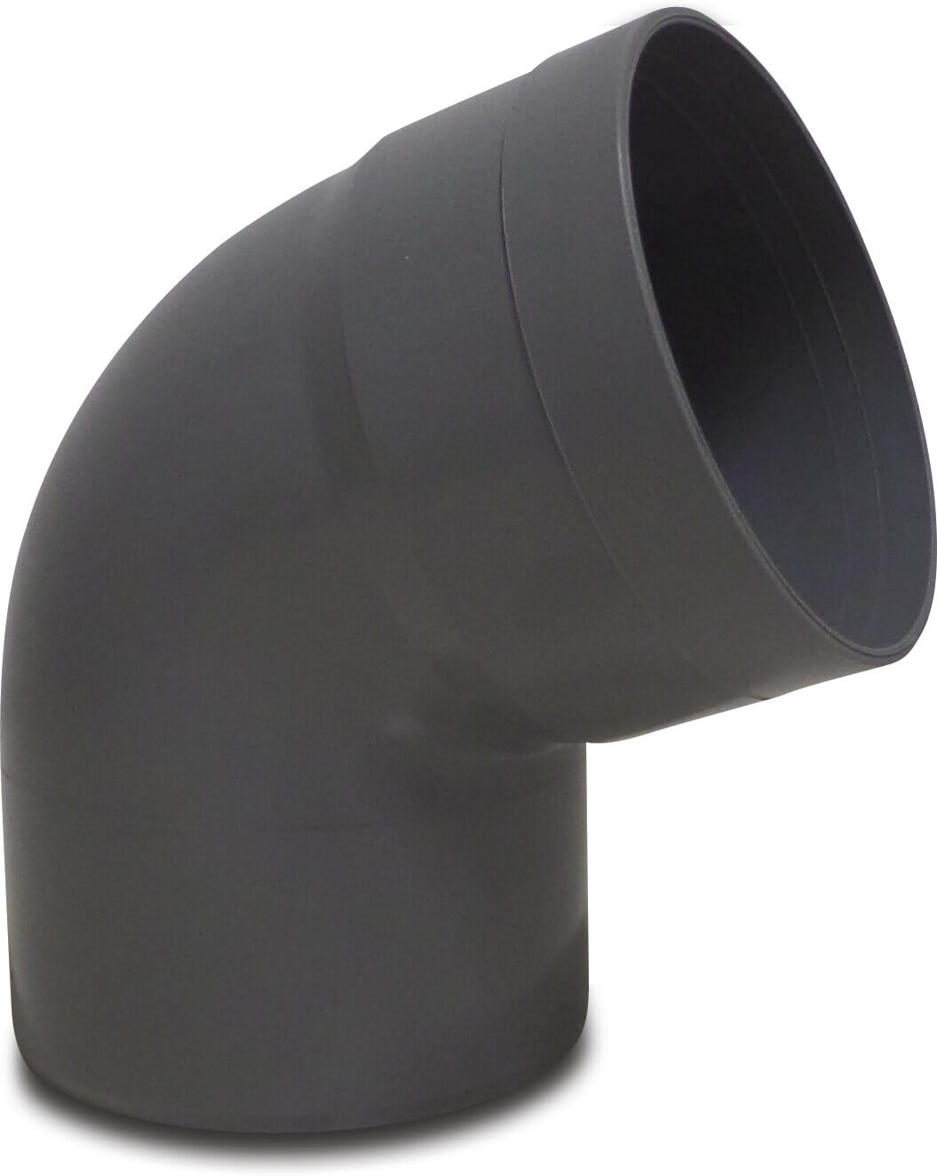 Bogen 67° PVC-U 160 mm Klebemuffe x Stutzen Grau (VE: 10 St.)