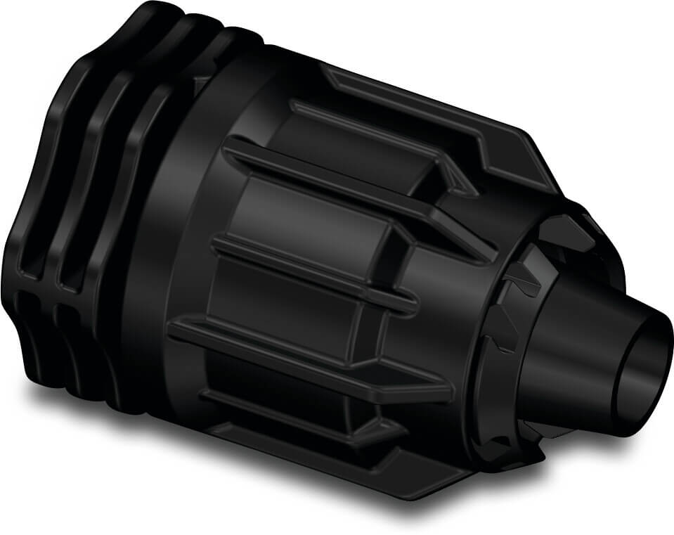 Kappe PP 16 mm quick joint 4bar Schwarz