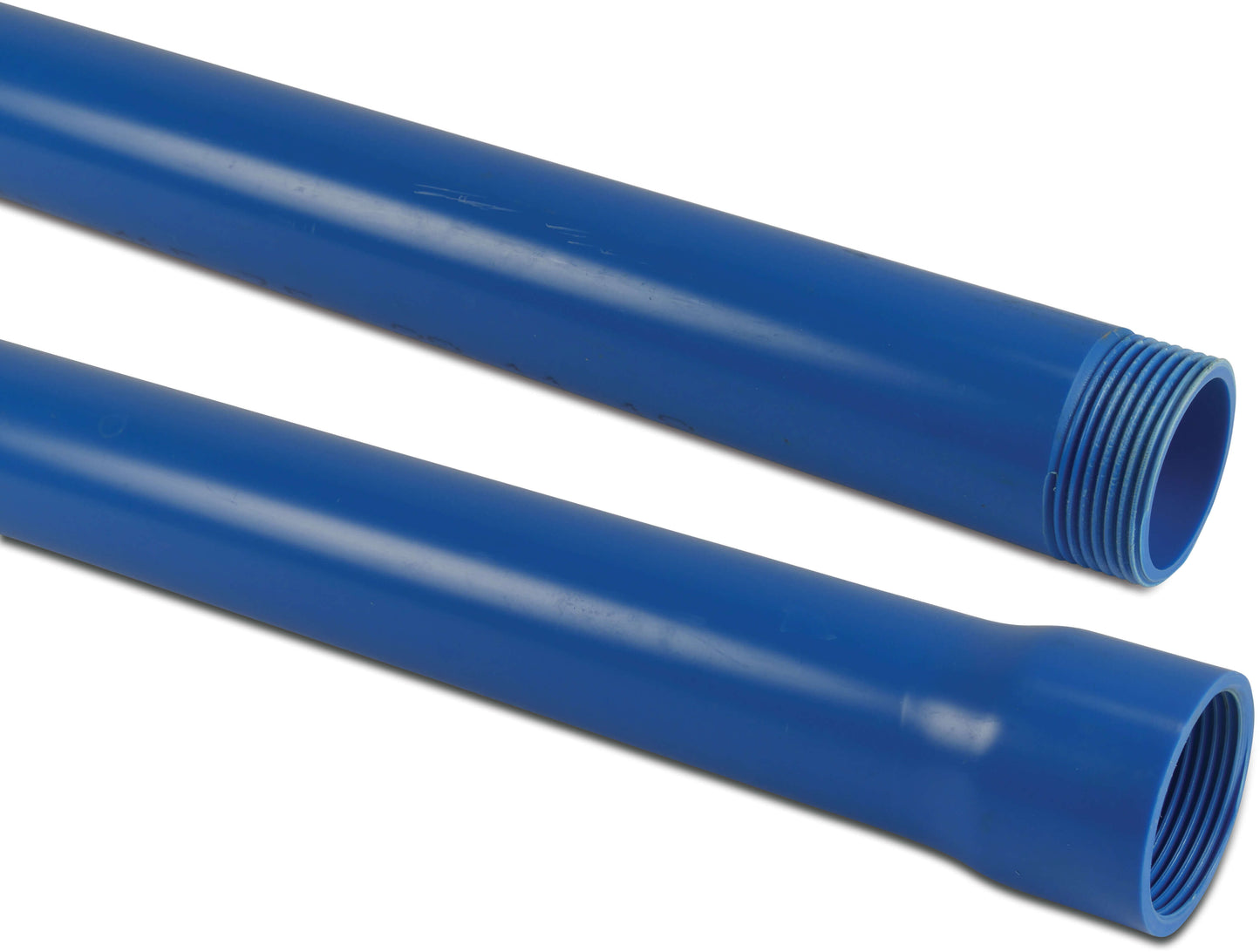 Verlängerungsrohr PVC-U Innengewinde x Außengewinde Blau 1m