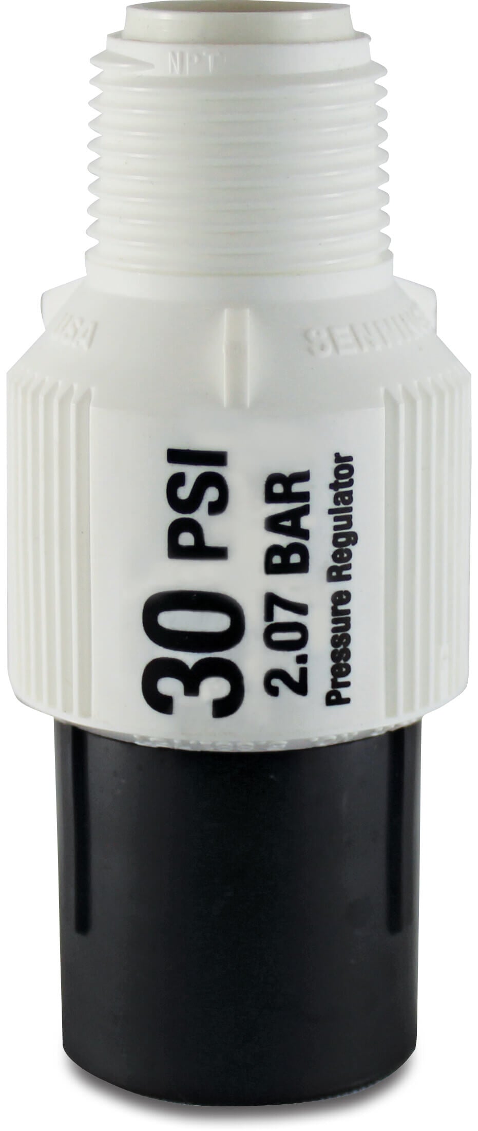 Senninger Druckminderer Kunststoff 3/4" Innengewinde Schwarz/Weiß Typ PR-LG-30
