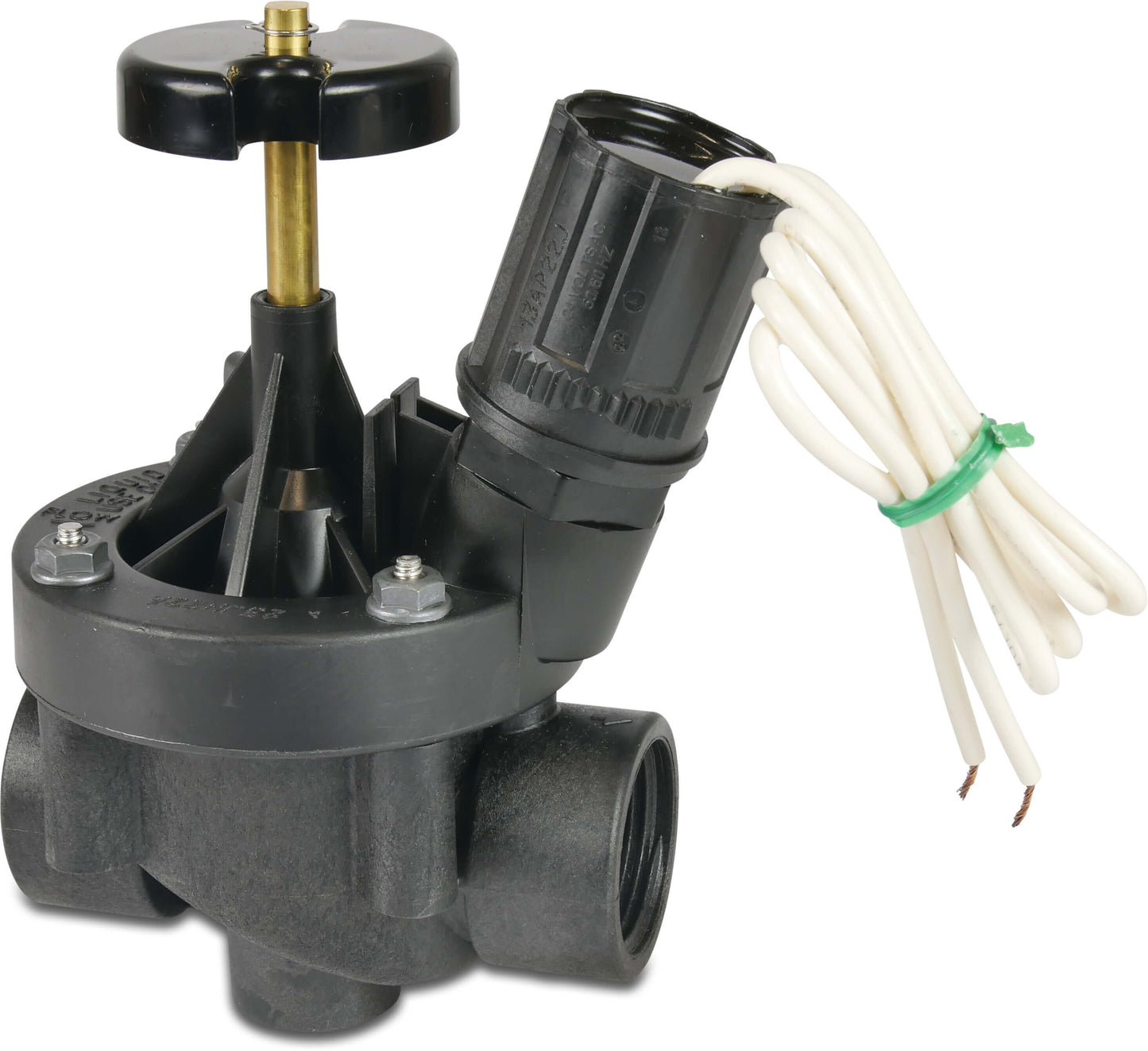 Rain Bird PEB Magnetventil glasfaserverstärktes Nylon 1" Innengewinde 13.8bar 24VAC Schwarz