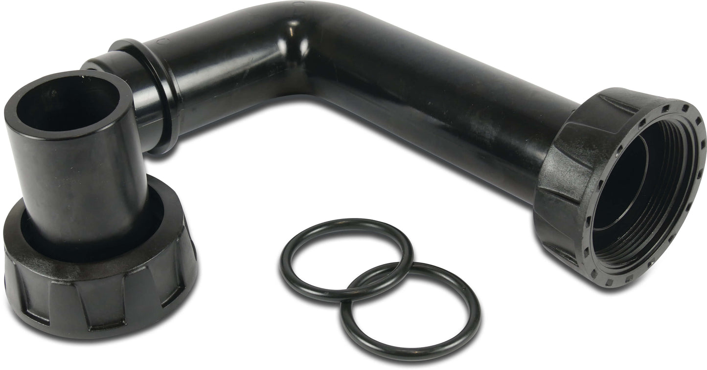 Ventilanschlusssatz 50 mm Leimstutzen x Mutter