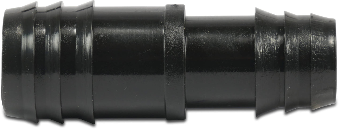 Schlauchverbinder POM 20 mm x 16 mm Tülle 4bar Schwarz