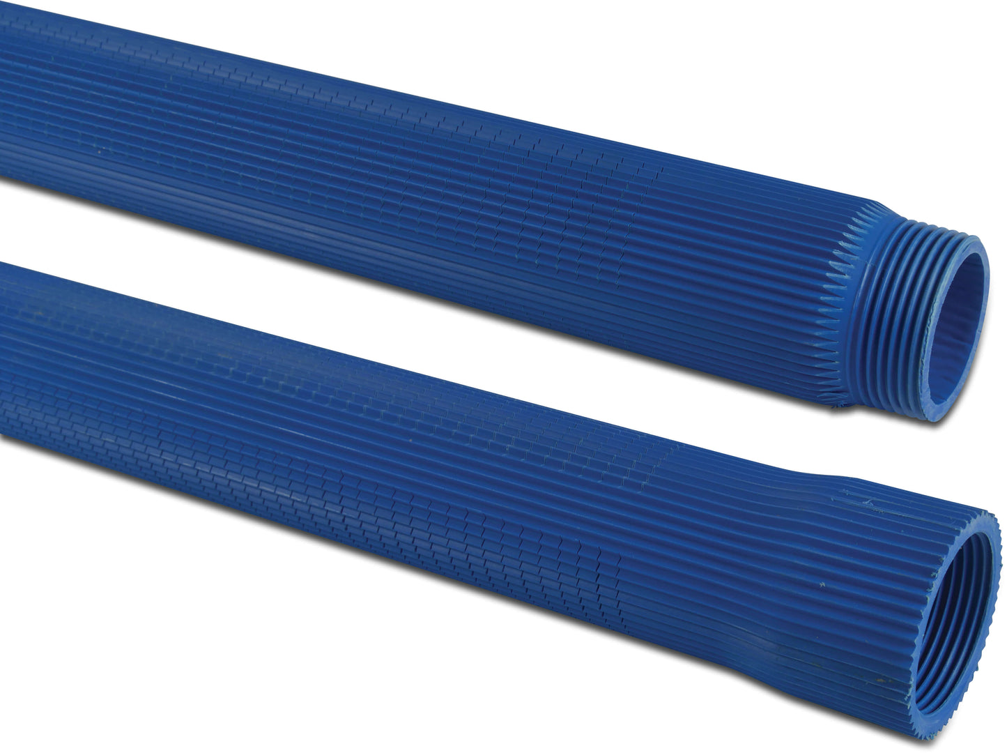 Rippenfilter PVC-U Innengewinde x Außengewinde 0,3 mm Blau 1m Typ Rippenausführung