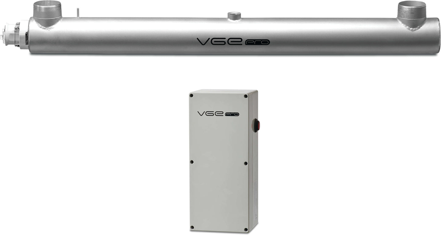 VGE Pro Low pressure lamp UV system Edelstahl DN250 DIN Flansch 6bar Typ