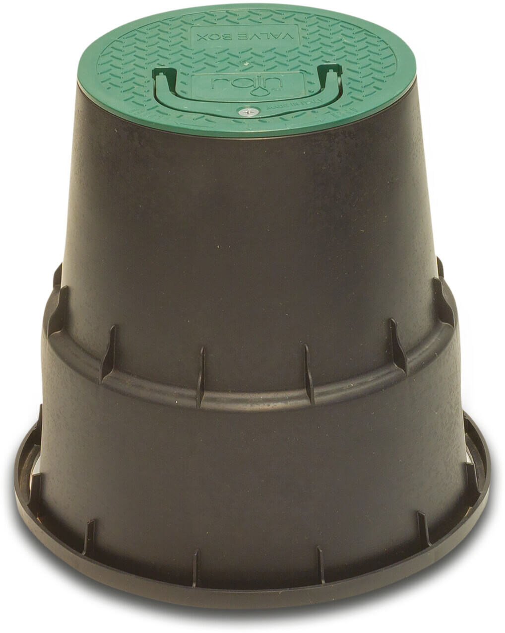 Rain Hydrantschutzgehäuse Rund PP Schwarz/Grün Typ