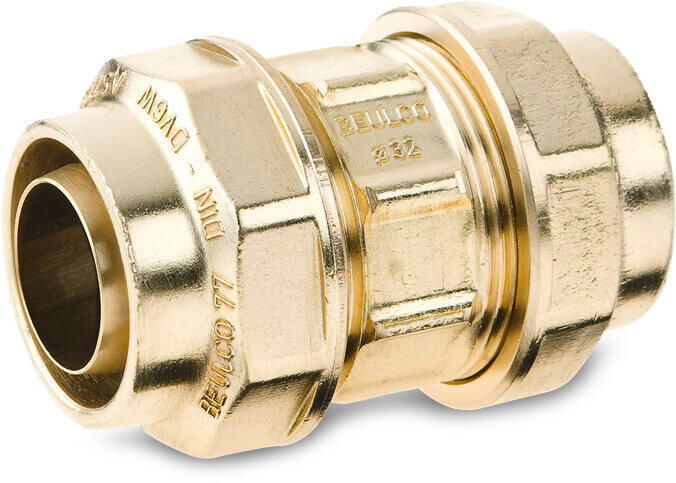 Beulco Kupplung Messing Klemm SDR9 10bar KIWA Typ 7705