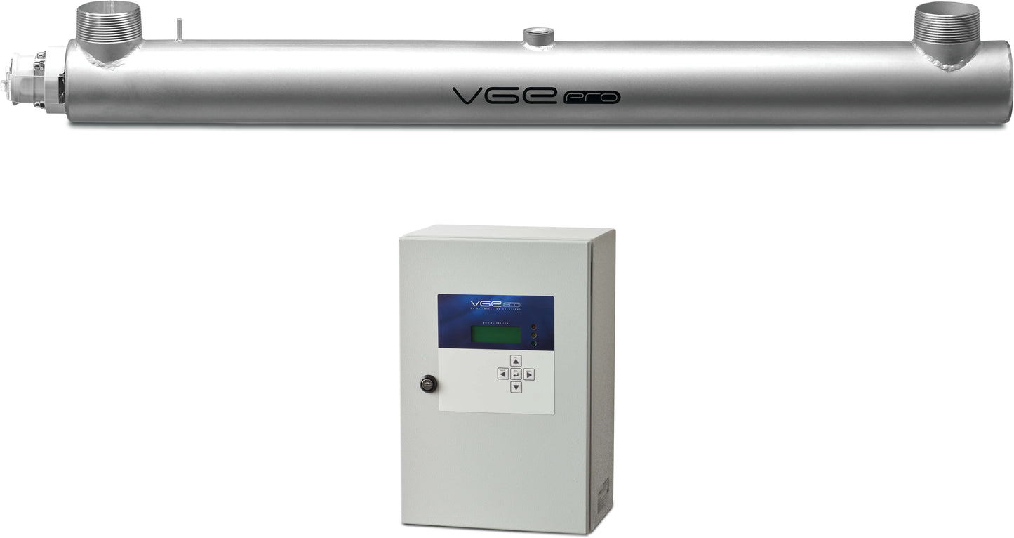 VGE Pro Low pressure lamp UV system Edelstahl DN250 DIN Flansch 6bar Typ