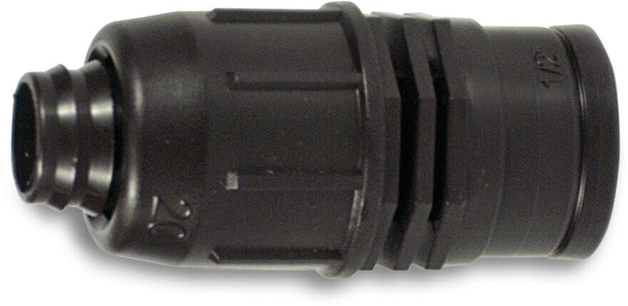 Übergangsadapter PP 20 mm x 1/2" lock x Innengewinde 4bar Schwarz
