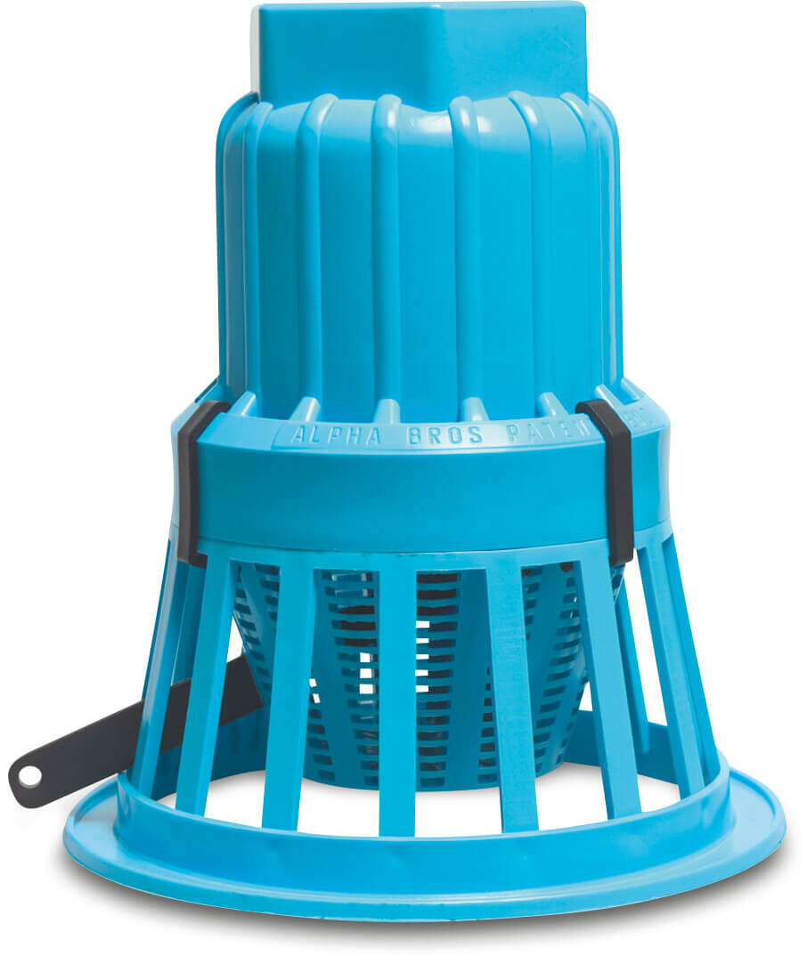 Fußventil PP 2 1/2" Innengewinde 10bar Blau
