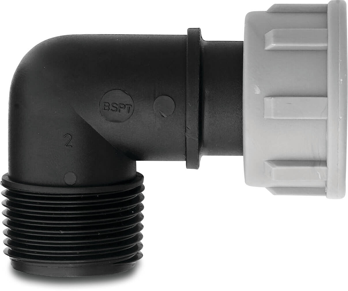 Tavlit Swivel Winkel 90° PP 1" Innengewinde x Außengewinde 10bar Typ with O-ring