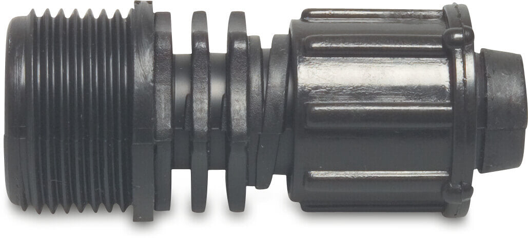Adapter PP 3/4" x 22 mm Außengewinde x Tape Schwarz