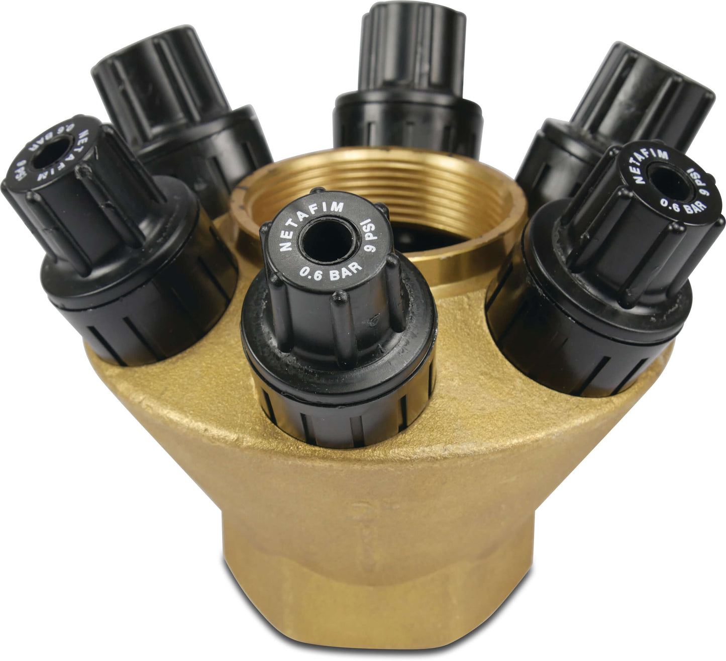 Netafim Druckminderer Messing 2" Innengewinde 10bar Gelb Typ PRV 2000-6S 0.8 bar