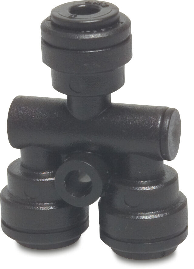 Speedfit Verteilerstück POM 6 mm Einsteck 10bar Schwarz Typ Super (VE: 10 St.)