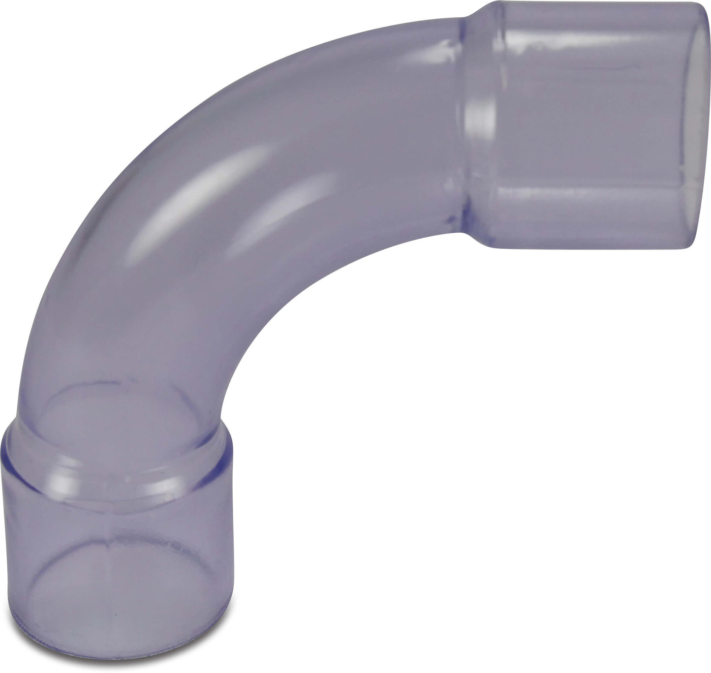 Profec Bogen 90° PVC-U Klebemuffe 10bar Transparent Typ aus Rohr hergestellt