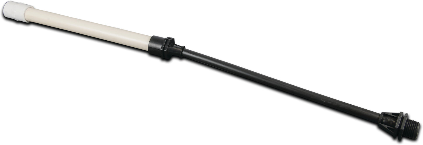 Senninger Rückschlagklappe Kunststoff 0,345" Tülle x Außengewinde 3,45bar Schwarz