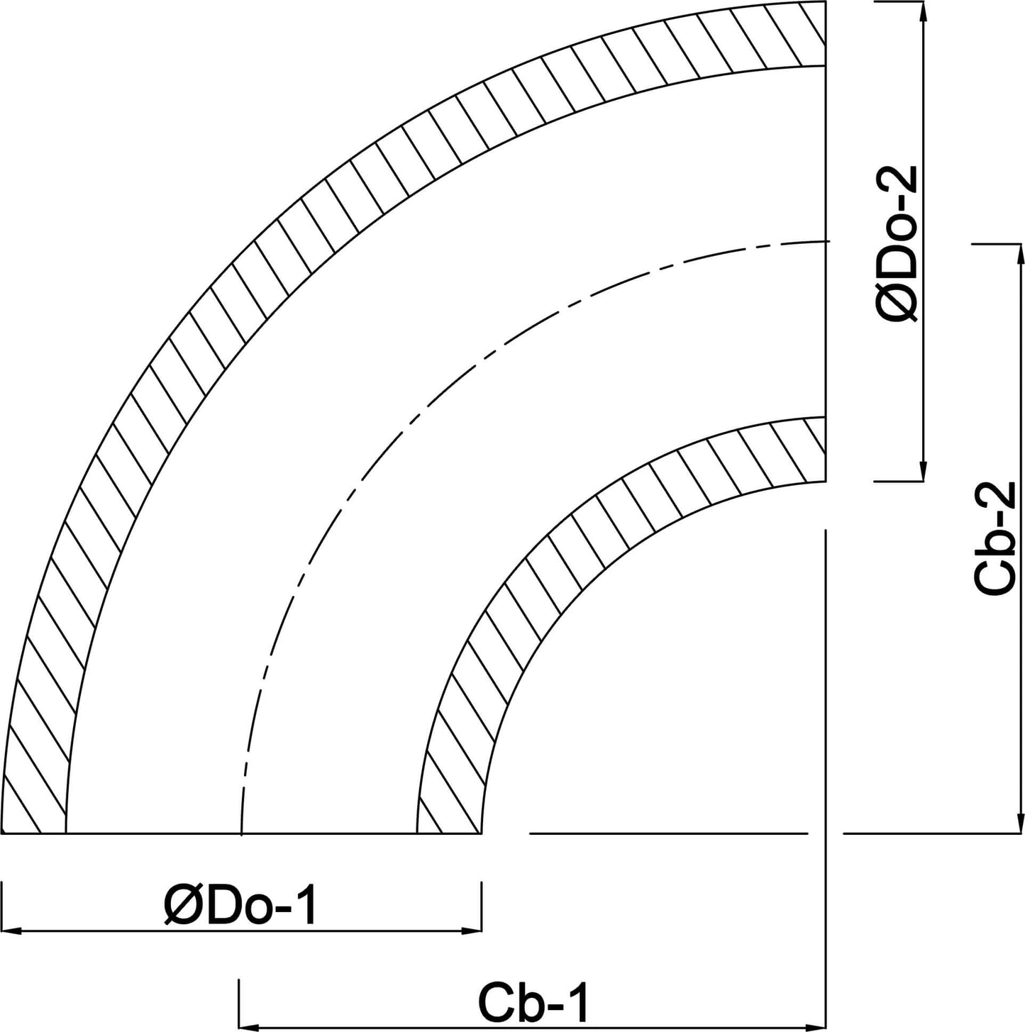 Bogen 90° Edelstahl 316 x x 2,0 mm Stumpfschweißung 149bar