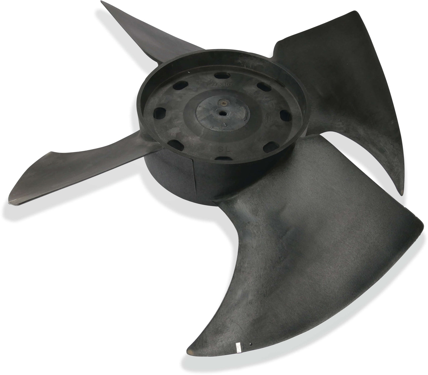 Lüfterflügel 556mm x 167mm, 8mm Bohrung im Uhrzeigersinn