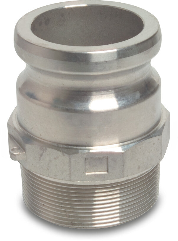 Schnellkupplung Edelstahl 316 3/4" V-Teil Kamlock x Außengewinde 16bar Typ Kamlock F