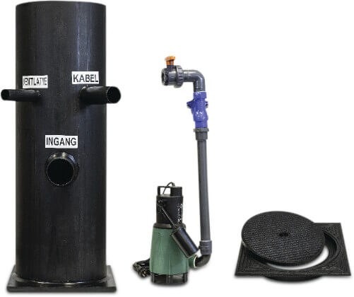 DAB PE412 Complete Zusammengebauter Pumpenkasten PE 4,3A 230VAC Schwarz