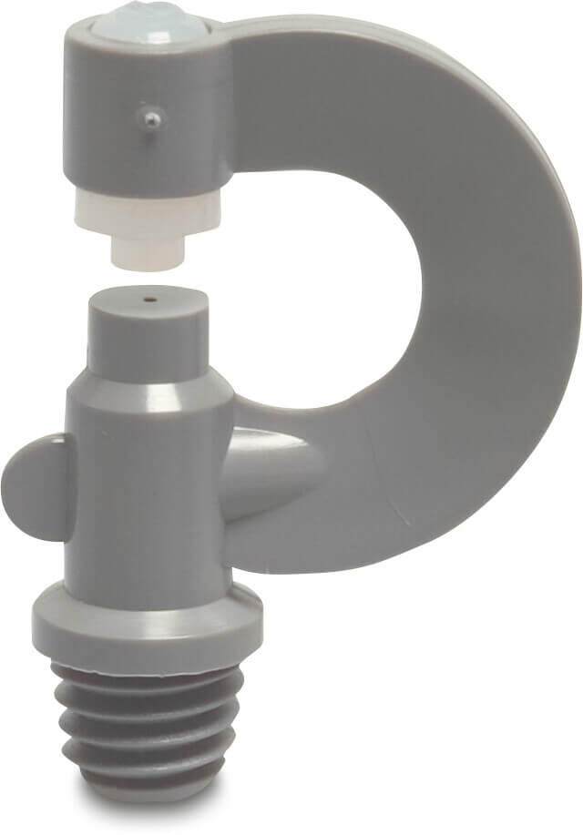 VDL Nebeldüse Nylon 3/8WW Außengewinde 0,75 mm Grau/Weiß