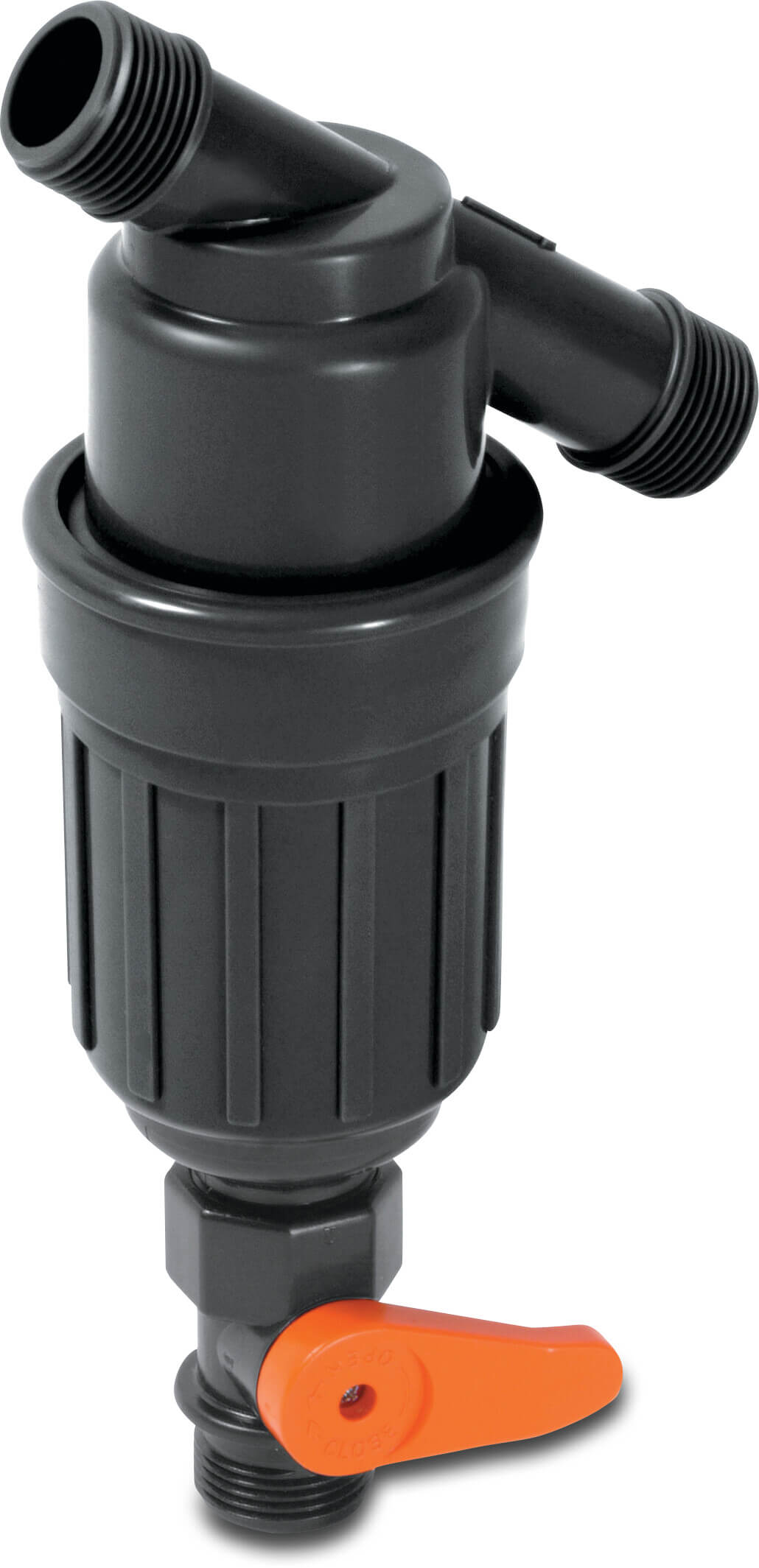 Amiad Manueller Filter POM 3/4" Außengewinde 10bar 130micron Edelstahl 316 Schwarz Typ Super