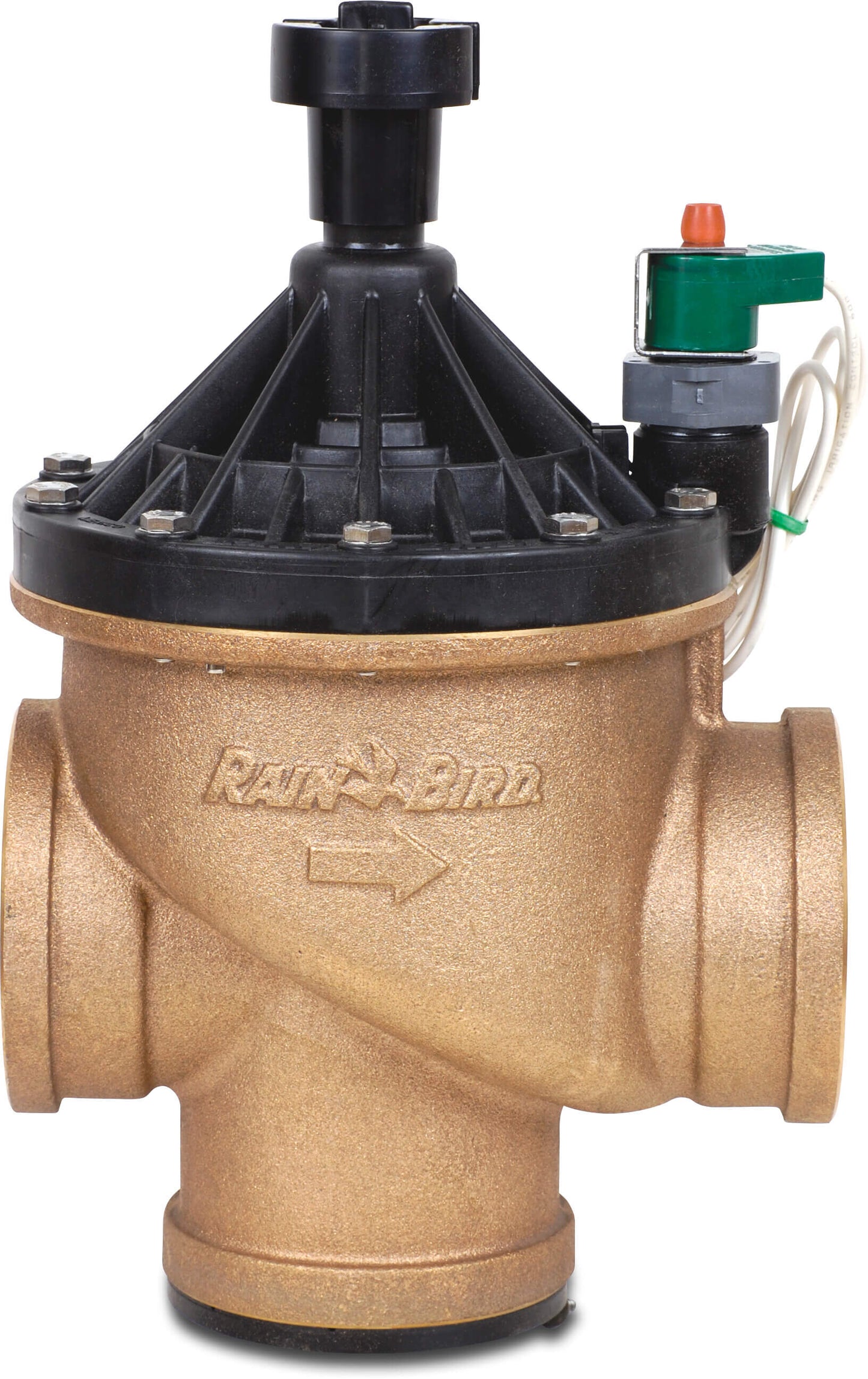 Rain Bird 300BPES Magnetdurchgangsventil Messing/Kunststoff 3" Innengewinde 13.8bar 24VAC Schwarz