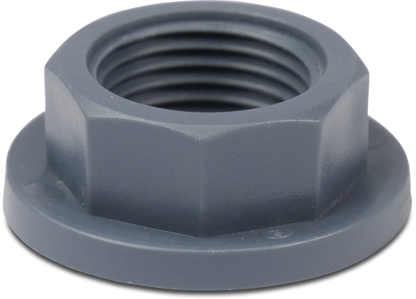 Mutter PP 3/8" Innengewinde 10bar Grau