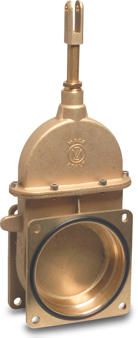 MZ Gülleschieber Messing Quadratflansch 1,5bar Typ 0074