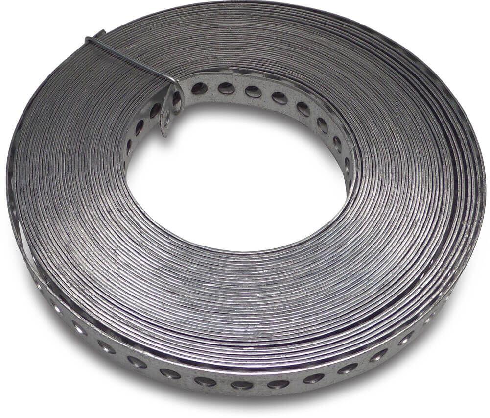 Lochband Stahl Verzinkt 12 mm x 1 mm 10m