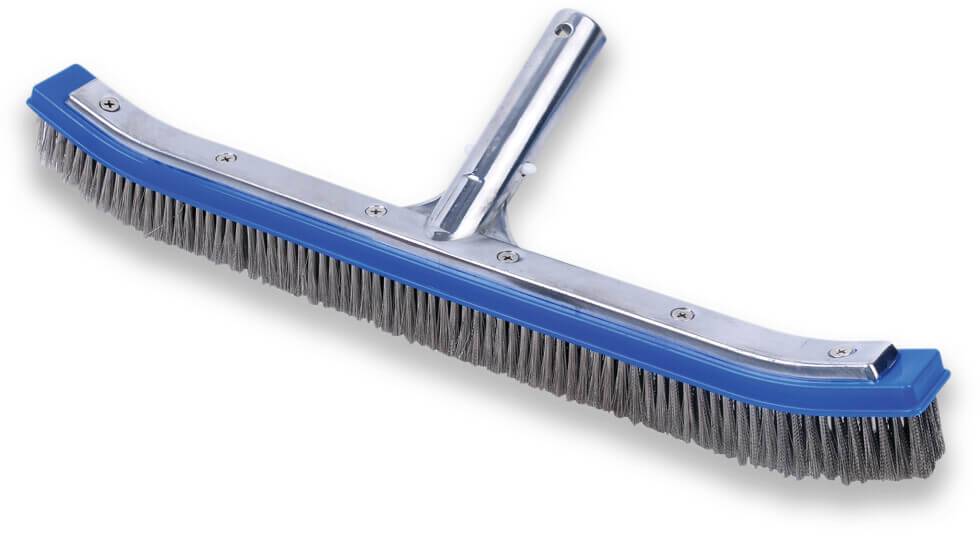 Flotide für Betonbecken Algenbürste Edelstahl 18"