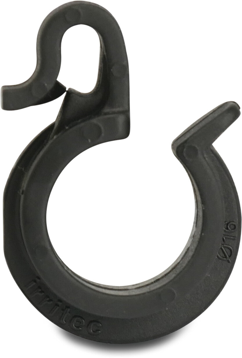 Rohrclipse für Tropfrohre PP 20 mm Schwarz