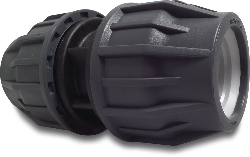 Jasonflex Muffe PP 50 mm Klemm 16bar Grau/Schwarz