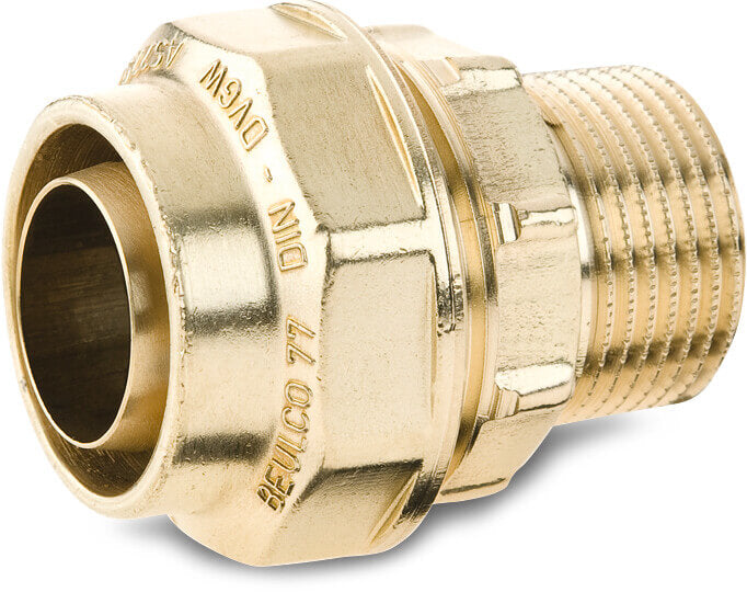 Beulco Kupplung Messing Klemm x Außengewinde SDR9 10bar KIWA Typ 7701