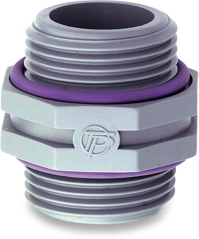 Tavlit Swivel Nippel PP 1" Außengewinde 10bar Typ with O-ring (VE: 10 St.)