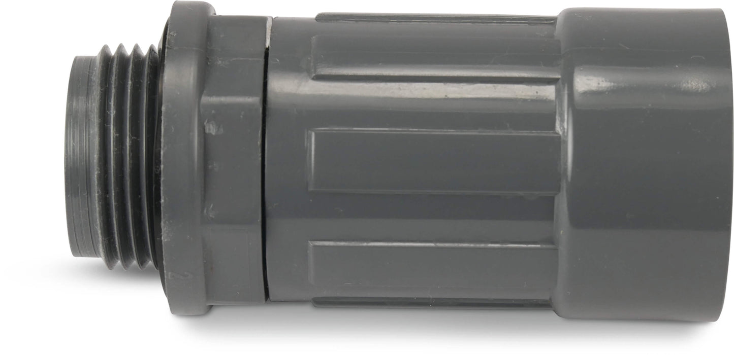 Rain Bird RB1234-010 Verschraubung PVC 1" Außengewinde x Innengewinde 10bar Grau