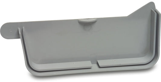 Endkappe PVC-U 187 mm Klebe Grau Typ Links