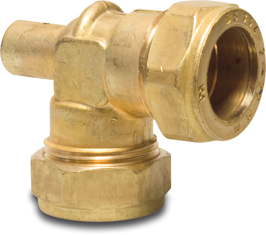 Bonfix Entlüftungs-Winkelstück 90° Messing 22 mm Klemm KIWA