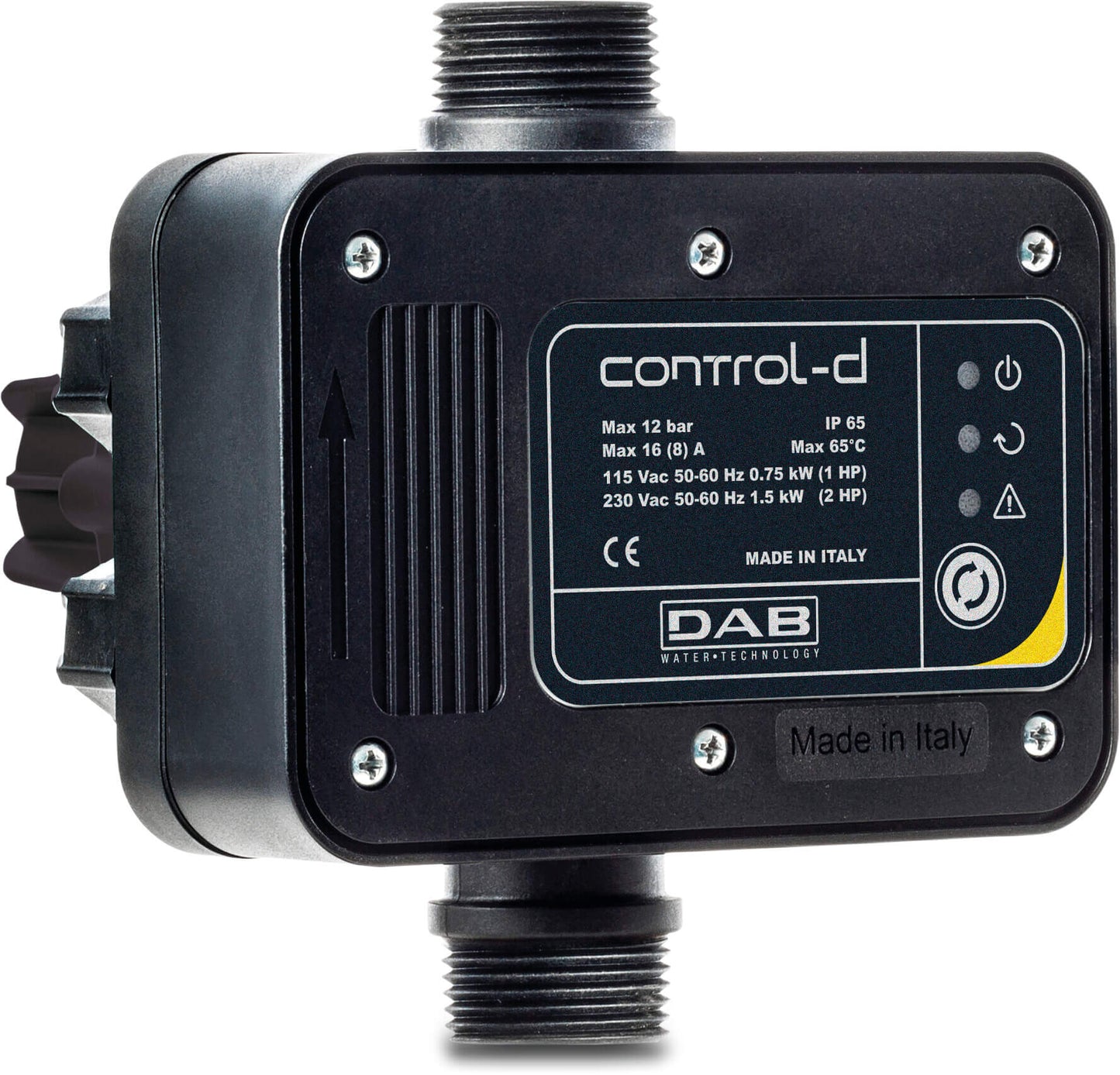 DAB Press control mit Trockenlaufschutz 1" Außengewinde 115/230VAC Schwarz