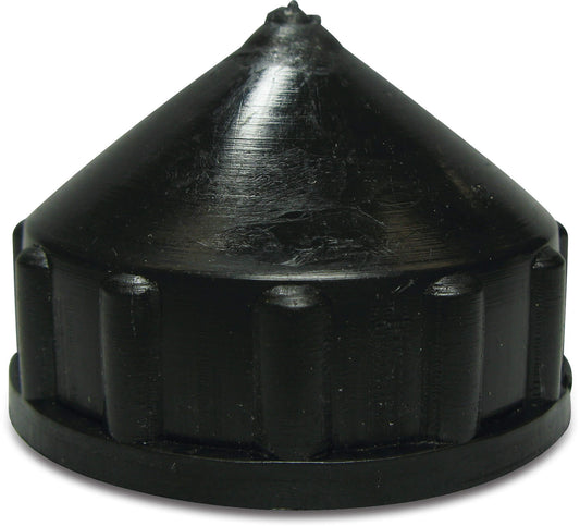 Bodenkappe PE Innengewinde Schwarz
