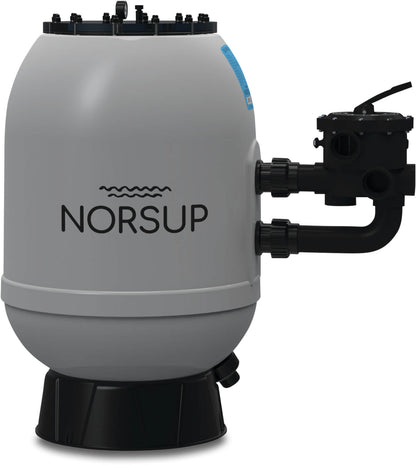Norsup SupraV3 600 SM Sandfilter Polyester glasfaserverstärkt 50 mm Klebemuffe 2,5bar Grau